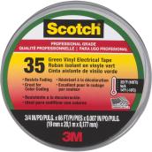 Scotch 35 Electrical Tape - 3/4'' x 66' - Green