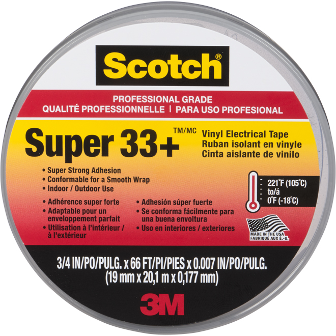 3/4-Inch by 66-Foot 6 Pack Scotch Electrical Tape 