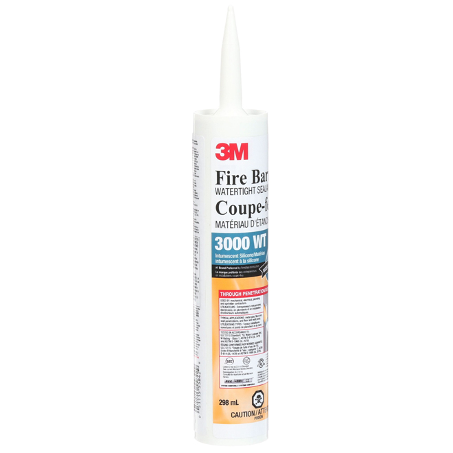 3M 3000 WT 298-ml Grey Fire Barrier Watertight Sealant