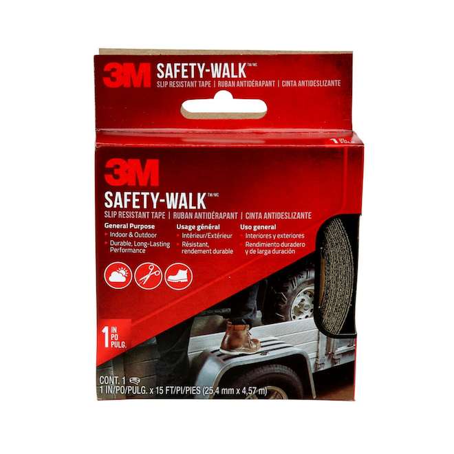 3M Safety Walk Slip-Resistant Tape for Indoor and Outdoor - 1-in x 15-ft