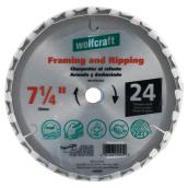 Wolfcraft Framing and Ripping Saw Blade - 7 1/4-in Dia - 24T - C3 ATB Teeth