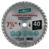Wolfcraft Framing and Ripping Saw Blade - 7 1/4-in Dia - 40T - C3 ATB Teeth