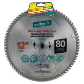 Wolfcraft Mitre and Table Saw Blade - Titanium - 4700-RPM - 12-in dia