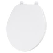 Mayfair Regular Toilet Seat - Economy Plastic Seat - Closed front - White