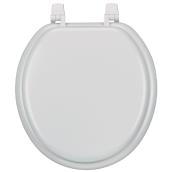 Bemis Manufacturing Toilet Seat - Top Tight Hinge - White - Regular Shape - Moulded Wood