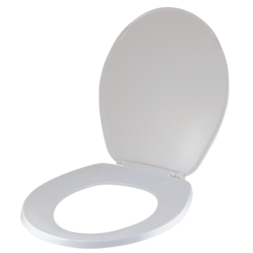 Bemis White Plastic Round Toilet Seat