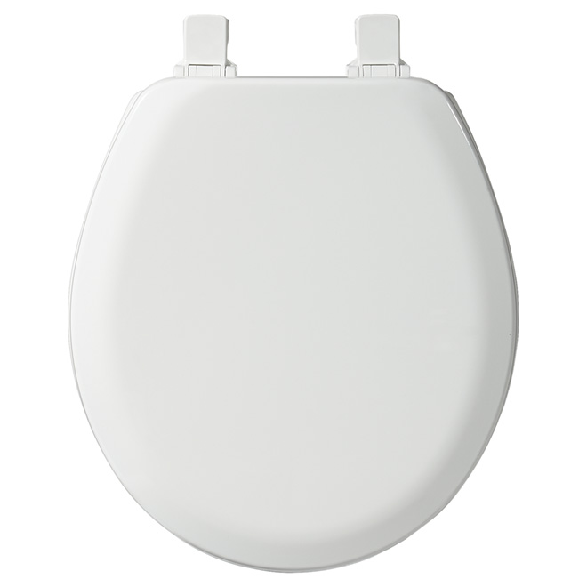 Mayfair Toilet Seat - Round Bowl - Moulded Wood - White Finish