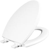 Mayfair Elongated Toilet Seat - White - Plastic - Closed Front
