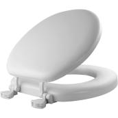 Bemis Mayfair Toilet Seat - Cushioned Vinyl - Round - White