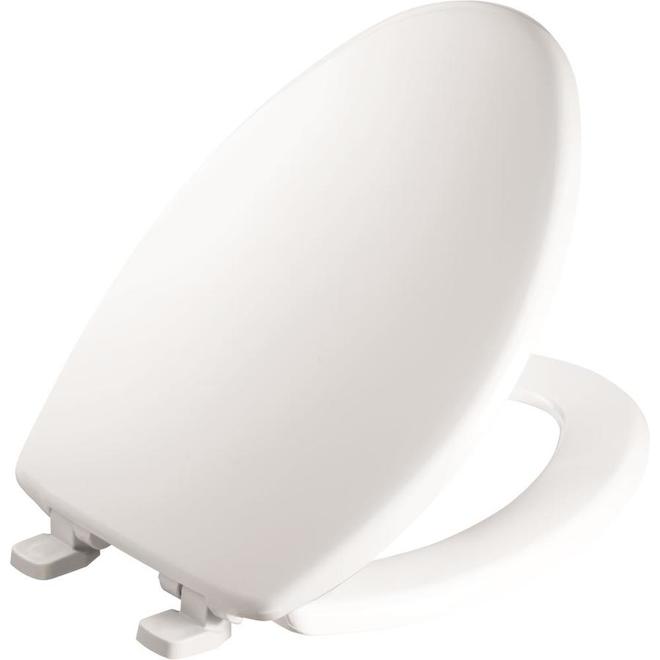 Mayfair Elongated Just Lift Solid Plastic Toilet Seat (White) RONA