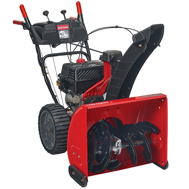 Craftsman Snowblower 2-Stage 208 CC - 24-in Red and Black