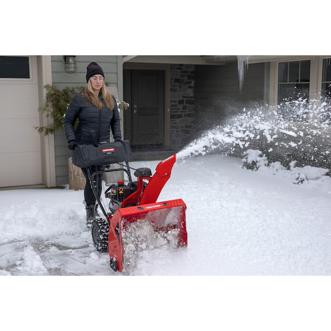 CRAFTSMAN Select 24-in Gas Snow Blower 208-cc 4-Cycle 2-Stage with  Push-Button Electric Start 31AS6K1EB93 RONA