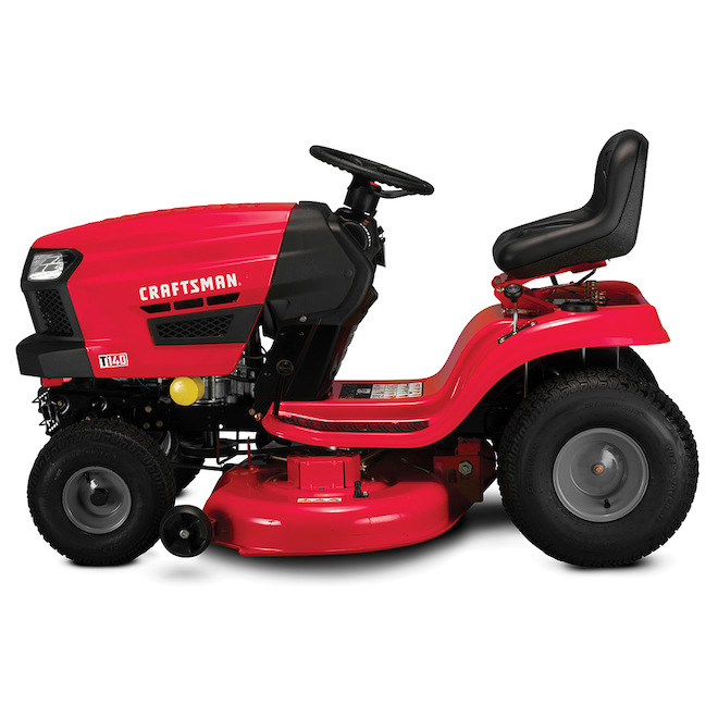CRAFTSMAN T140- 18.5-HP- Single Cylinder - Foot Pedal Automatic- 46-in Cut Width Riding Lawn Mower