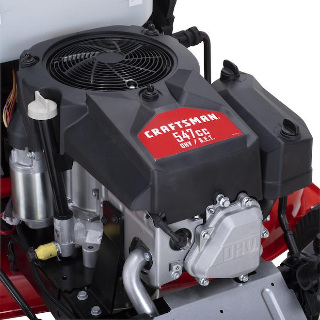 Tondeuse autoportée CRAFTSMAN 547CC gaz 46 po foction de déchiquetage