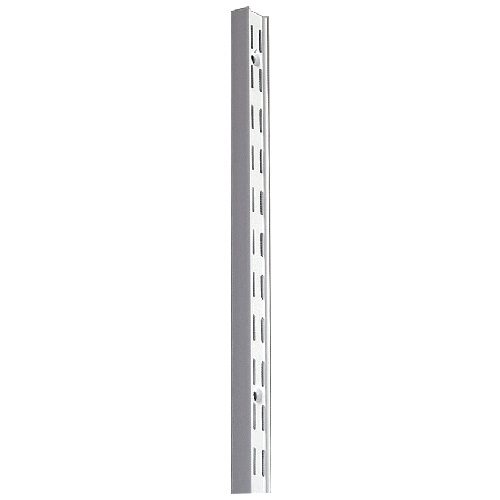Knape & Vogt 82 Shelf Standard - Steel - White - Double Slotted - 39-in L
