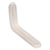 Supports en L Slim-Line de Knape & Vogt - Blanc - Acier - 8 po L. x 1 1/2 po l.