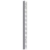 Knape & Vogt Double-Slotted Shelf Wall Standard - White - 1 1/16-in W x 48-in L x 11/16-in D