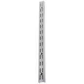 Knape & Vogt 82 Shelf Standards - 14-Gauge Steel - Titanium - 1 1/16-in W x 39-in L x 1 1/16-in D