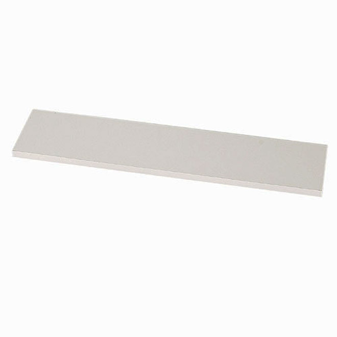 Knape & Vogt 1980 Decorative Shelf Board - Heavy-Duty Particleboard - White - 10-in W x 24-in L x 5/8-in T