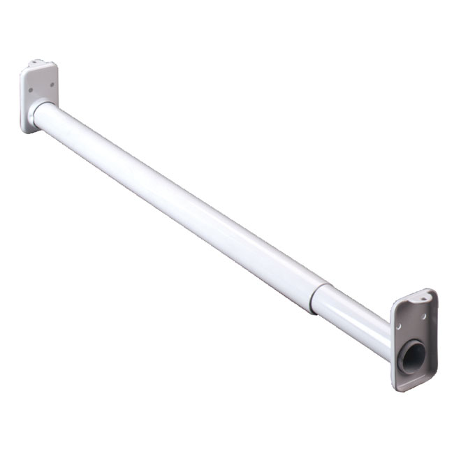 Extendable Closet Rod 30" - 48" - White