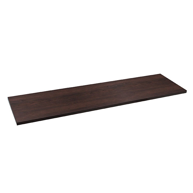 Knape & Vogt 1980 Decorative Shelf Board - Heavy-Duty Particleboard - Espresso - 12-in W x 24-in L x 5/8-in T