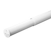 Knape & Vogt Closet Pro Closet Rod - White - Adjustable - 48-in to 72-in L