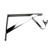 Closet Pro Shelf and Rod Bracket - Chrome - Steel - 12-in L