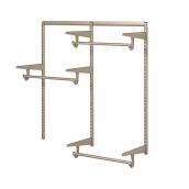 Knape & Vogt Closet Culture Wire Closet Kit - Steel - Champagne Nickel - 4-ft W x 48 1/2-in H x 16 7/8-in D