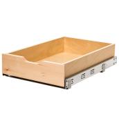Real Solutions Pull-Out Basket - Wood - 14-in - Maple