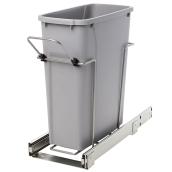 Real Solutions Pull-Out Waste Bin - Simple - 19-L - Platinum