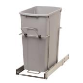 Real Solutions Pull-Out Waste Bin - Single - 29-L - Platinum