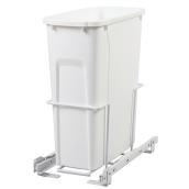 Poubelle coulissante simple Real Solutions, 19 L, blanche