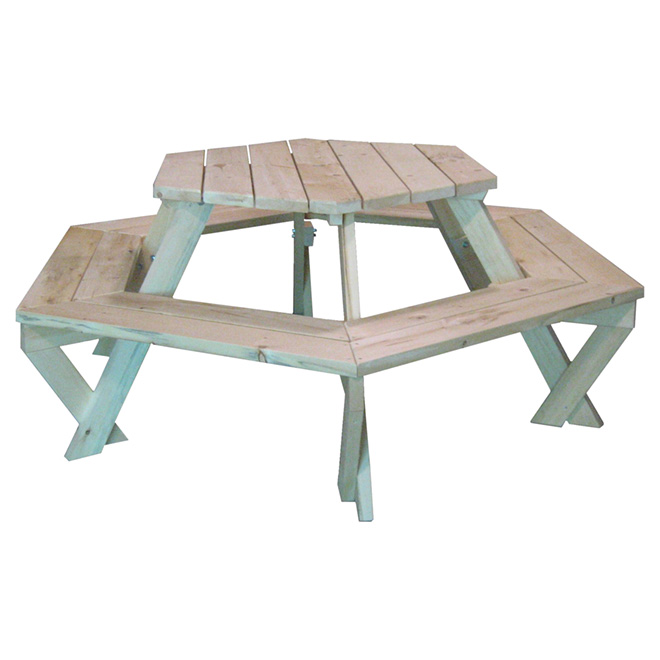 Hexagonal Picnic Table 610 Rona