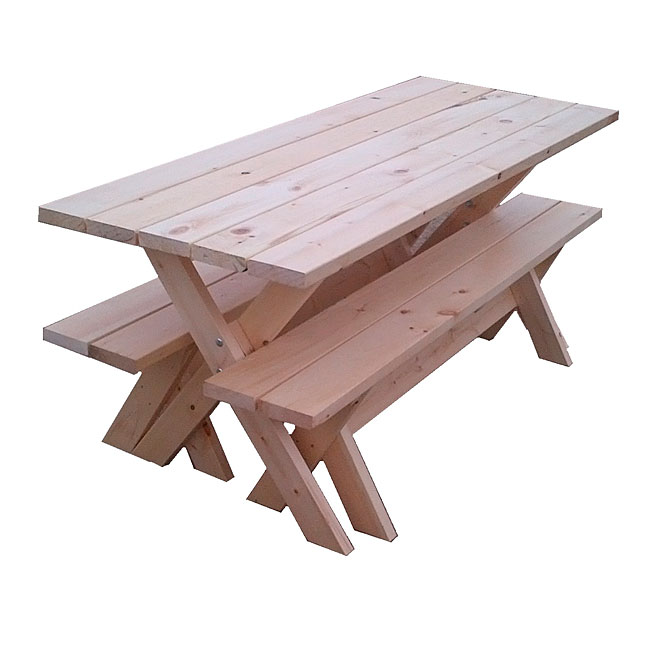Picnic Table and Benches -