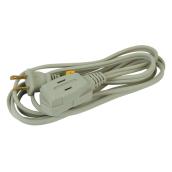2-Meter Indoor Extension Cord - 2 outlets - Grey