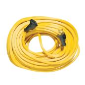 Woods 80-ft 10A 125 Volts 3-Conductor Single Outlet Yellow Outdoor Extension Cord