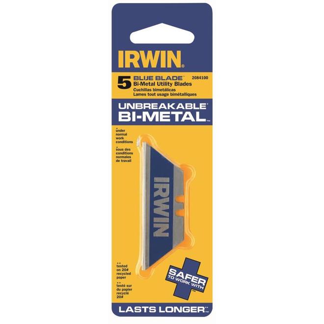 Lame de remplacement pour couteau utilitaire IRWIN paquet de 5