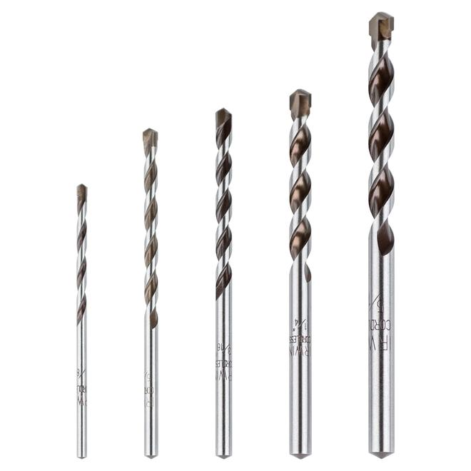 Irwin 5-Pieces Round Carbide Rotary Drill Bit Set