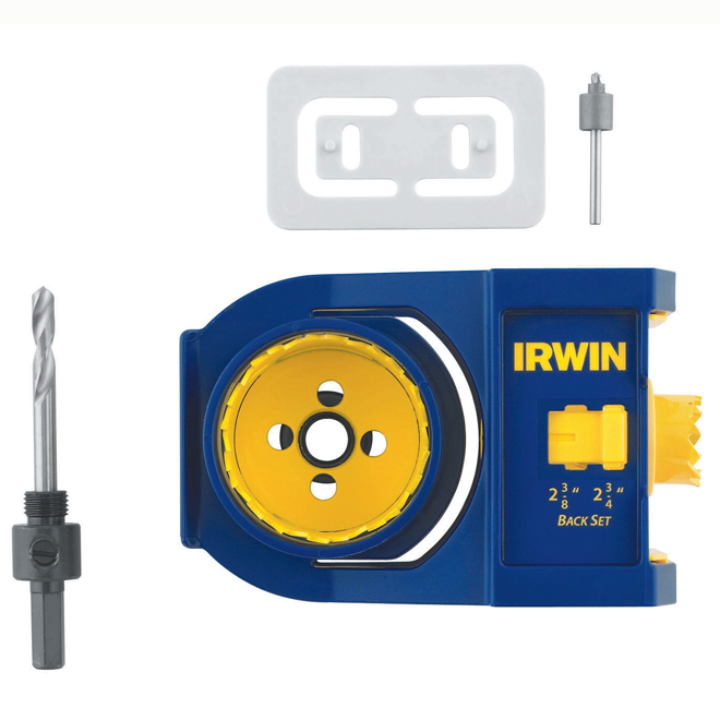Irwin Wood Lock Door Installation Kit - 6-Piece Set - Adjustable - Carbon Steel