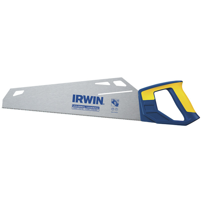 Irwin Universal Hand Saw Steel 15-in Blue and Yellow