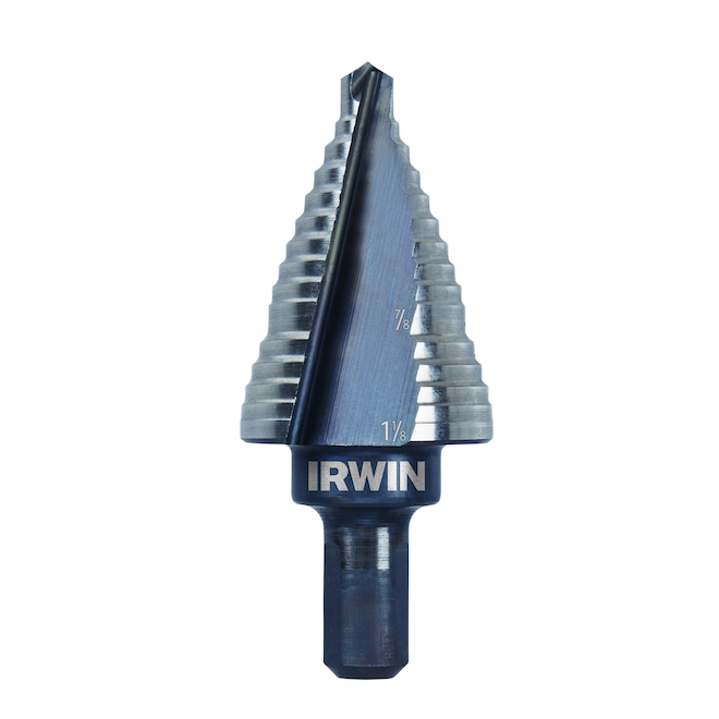 Irwin Unibit #9 2-Step Drill Bit - 7/8 and 1-1/8-in - High Speed Steel