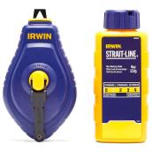 IRWIN STRAIT-LINE Chalk Reel w/ Blue Chalk