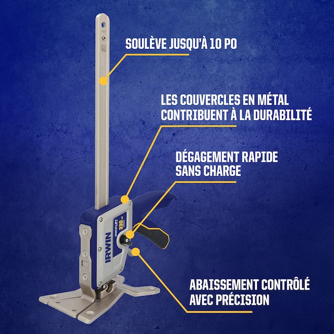 Cric de chantier QUICK-LIFT IRWIN, 330 lb