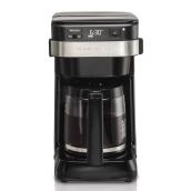 Hamilton Beach Black and Stainless Steel 12-Cup Programmable Coffee Maker