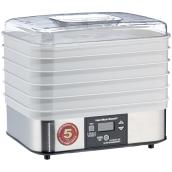 Déshydrateur pour aliments en inox, 5 plateaux, 500 W