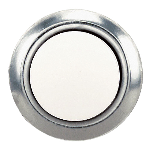 Electric Door Chime Button Heath Zenith - .75-in - Silver/Pearl