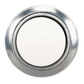 Electric Door Chime Button Heath Zenith - .75-in - Silver/Pearl