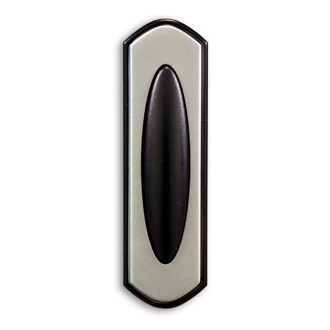 Bouton de sonnette sans fil Globe, 100 pi, noir/nickel