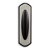 Bouton de sonnette sans fil Globe, 100 pi, noir/nickel
