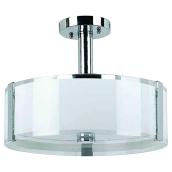 Uberhaus Ceiling Light - Semi-Flush-Mount 14" - Glass/Steel